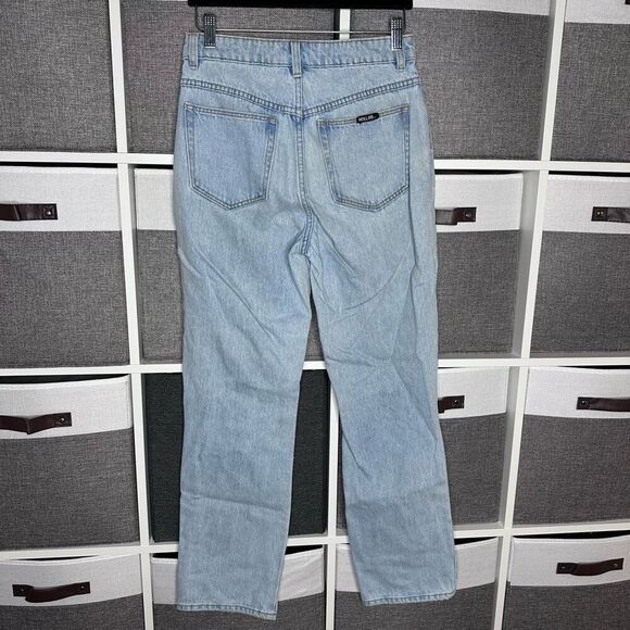Rolla's High-Rise Straight Jeans Light Wash in Size 27 - Picture 4 of 11